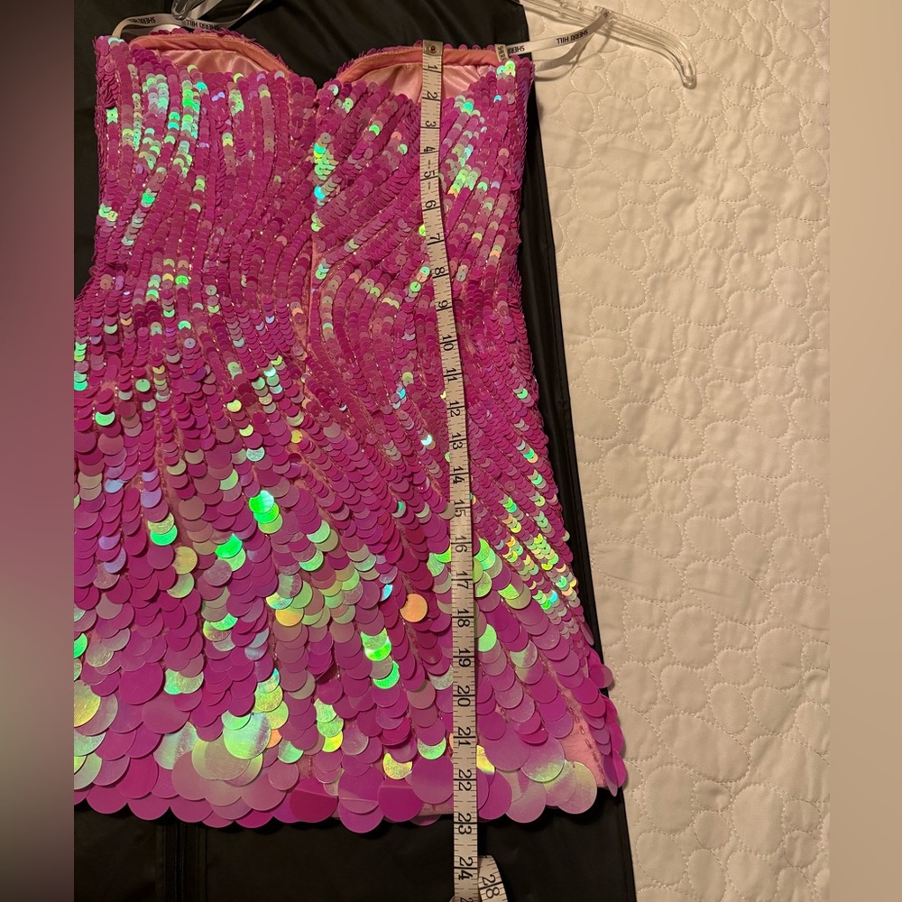 Sherri Hill pink strapless dress #55462 - Picture 13 of 15